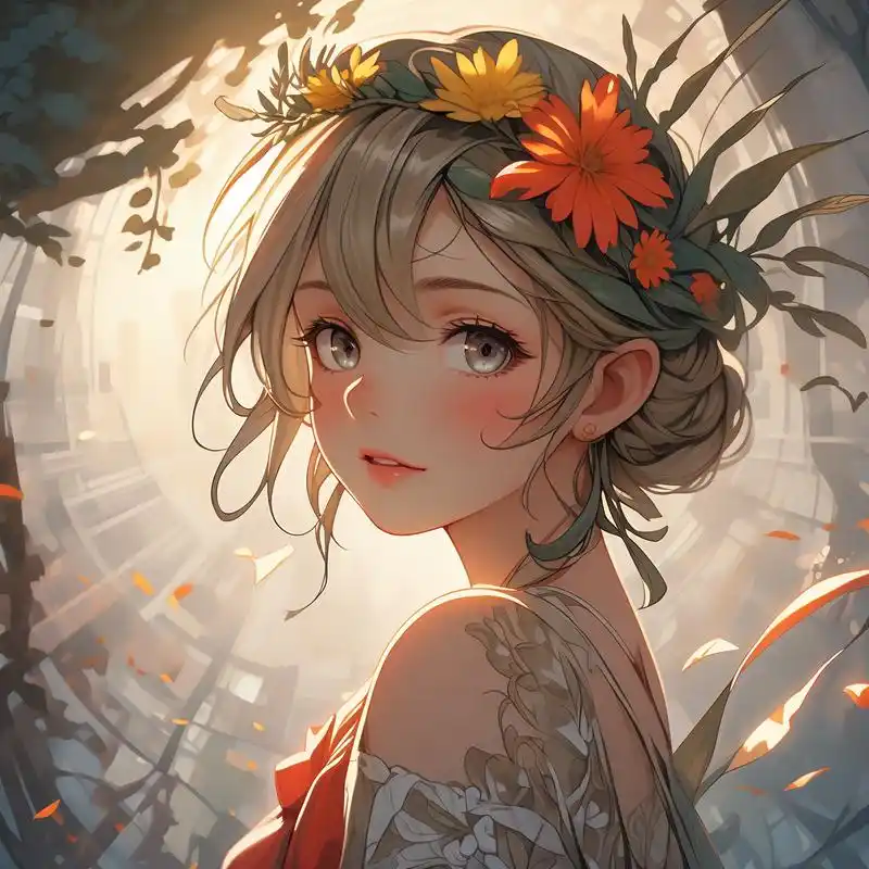 98阳光女生唯美头像集96 沐浴在温暖阳光下的女生,笑容如花般绽放