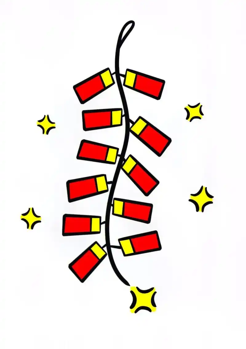 一起放鞭炮吗?#简笔画 #祝大家20 - 抖音