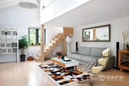 50平小复式现代风格装修效果图