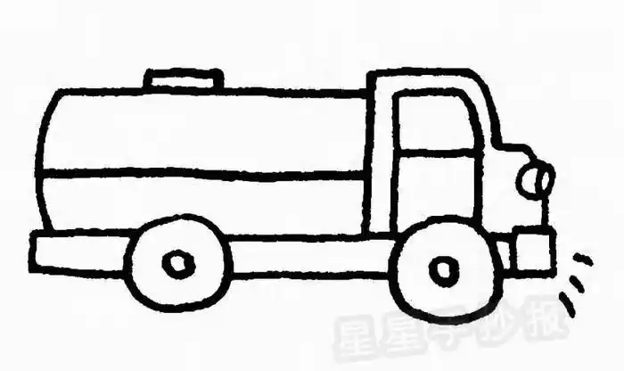 儿童简笔画大全洒水车简笔画怎么画洒水车简笔画简单又好看洒水车简