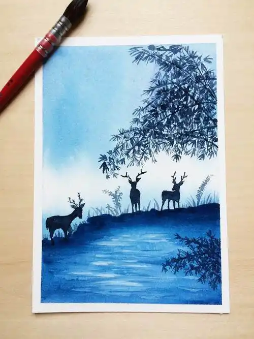 水彩画风景 水彩画风景简单入门