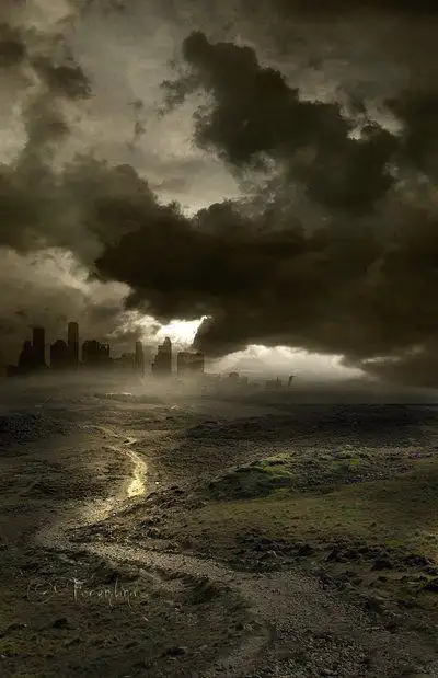 震撼的世界末日插画