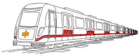 手帐简笔画地铁