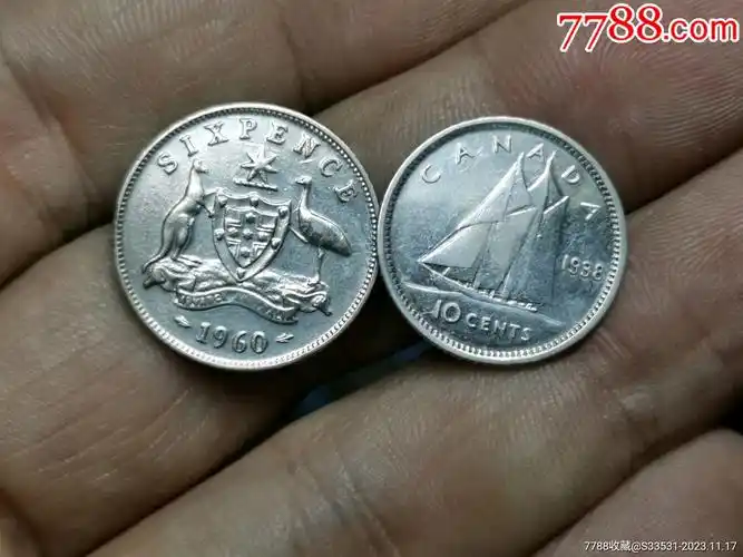 澳大利亚 加拿大银币共2枚_价格28元_第1张