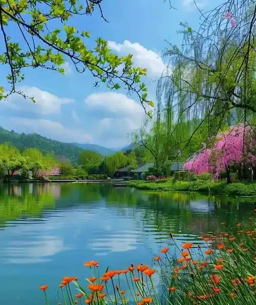 顺风顺水顺运气,好风好水好风景