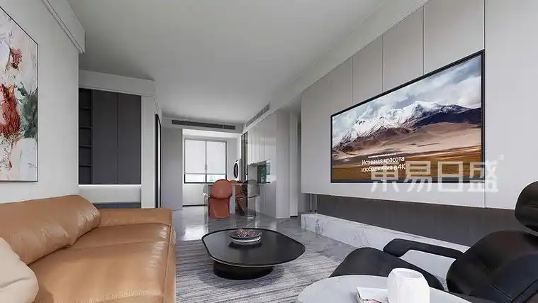 中海天钻现代简约风格103平米装修设计效果图