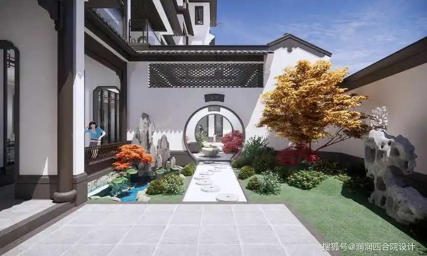 兄弟合建中式庭院别墅兼民宿一户150平米春节回乡四代同堂