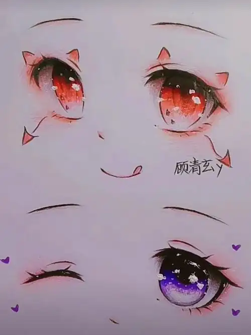听说你们喜欢这样的动漫眼睛手绘