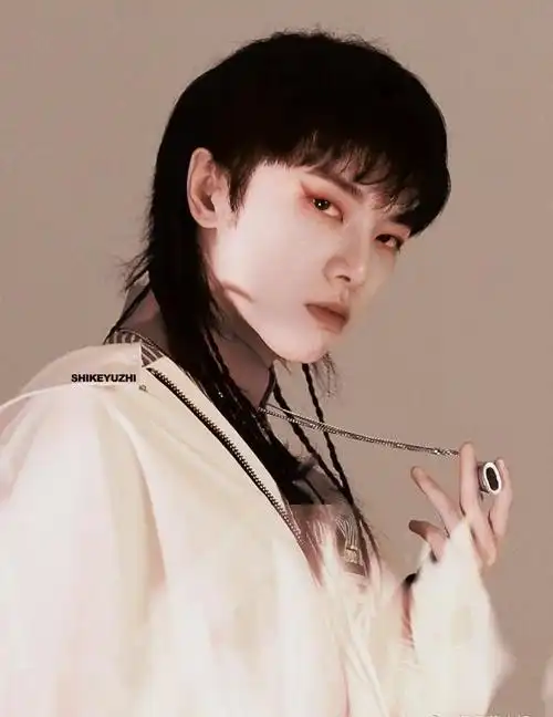 华晨宇〕狼尾卷自拍,你没见过的摇滚狼尾花