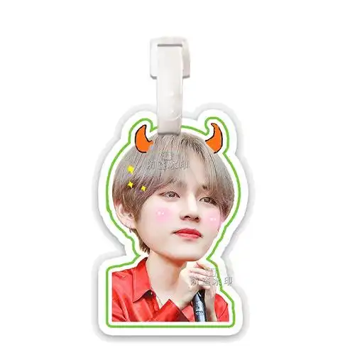 金泰亨行李牌防弹少年团同款bts挂件泰泰相纸钥匙扣应援物 金泰亨2