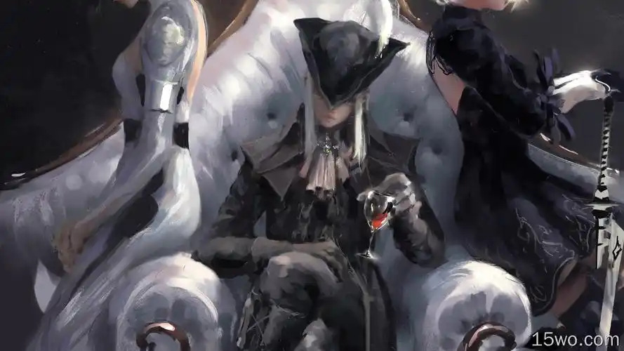 露娜玛利亚2b鬼刀4k竖屏手机超清壁纸