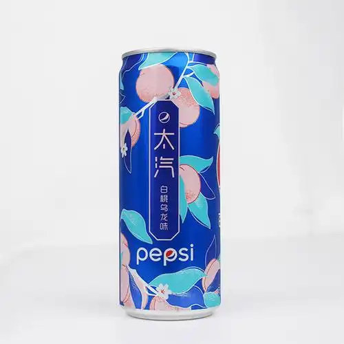 百事可乐白桃乌龙330ml细高碳酸饮料听装太汽系列碳酸饮料
