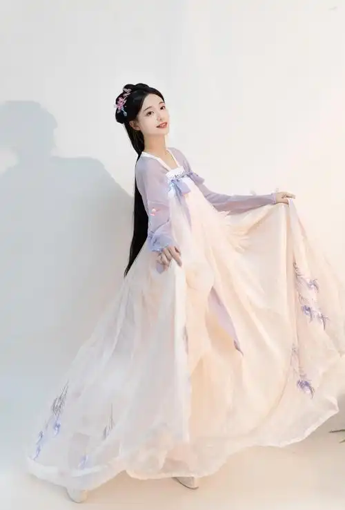 [雀翎]汉韵阁芙蓉原创汉服女刺绣对襟齐胸襦裙夏仙女清新淡雅日常