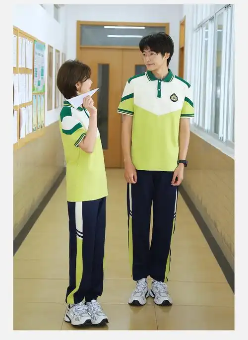 实拍情侣装夏装学生班服短袖 裤子 套装70 - 17网