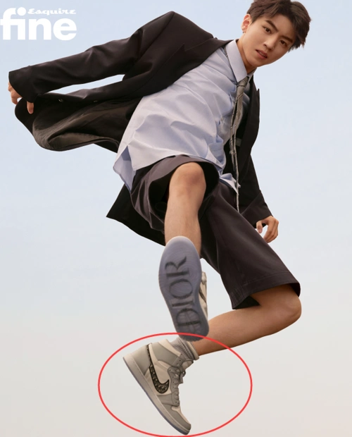 王俊凯的迪奥aj彻底火了看清了鞋子的价格后粉丝直呼没钱买不起