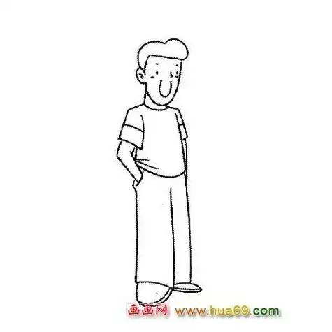 站着的人物简笔画