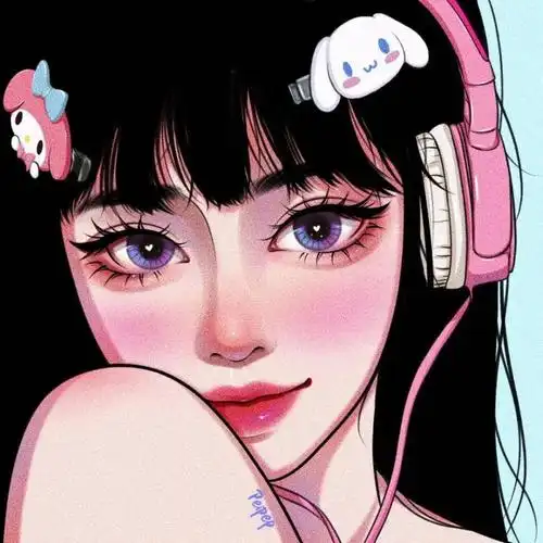 78手绘可爱女生头像78