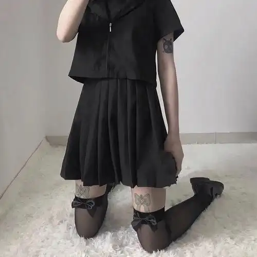 黑色蝴蝶结过膝丝袜长筒秋季日系大腿白色可爱长筒袜