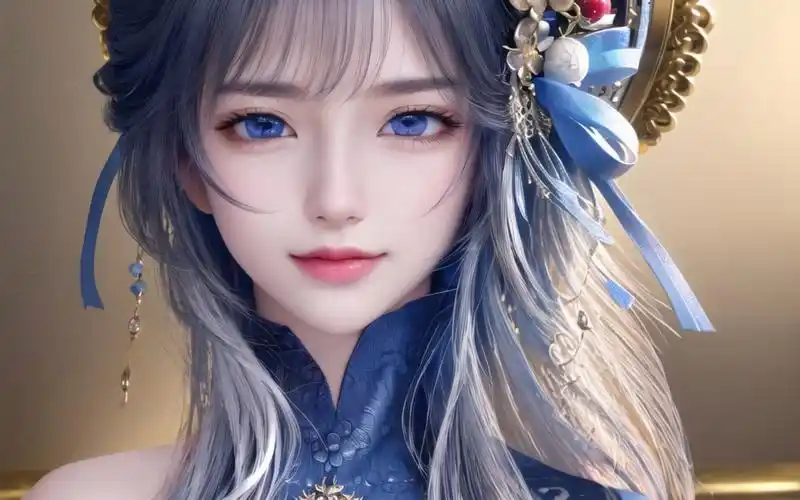 国风现代风,躺平,端坐小姐姐,高清壁纸