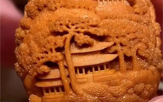 欣赏一款登峰造极的微雕艺术 #微雕 #核雕