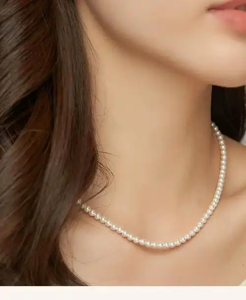 sansummer极光正圆迷你baby小米珠淡水珍珠项链女轻奢气质锁骨链