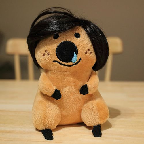 柿子椒熊公仔毛绒玩具假发小熊玩偶布娃娃创意生日礼物送男生女生