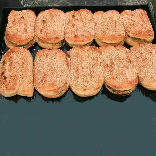 洪僖侨 湖北土特产仙桃邱记鲜肉锅盔现做天门猪油锅块小吃 500g 1份6