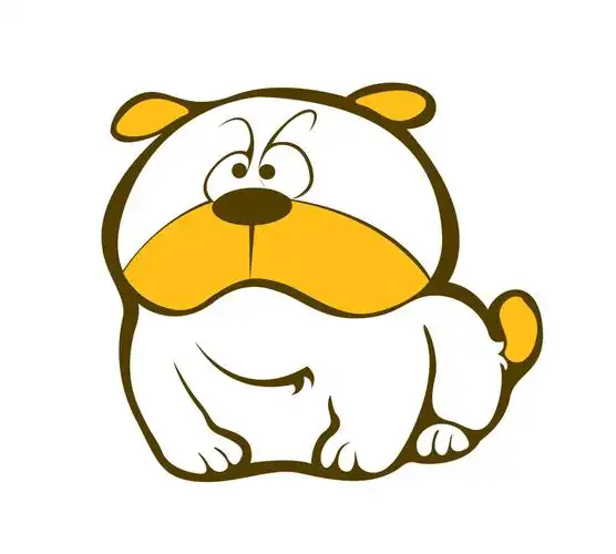 矢量卡通哈巴狗eps