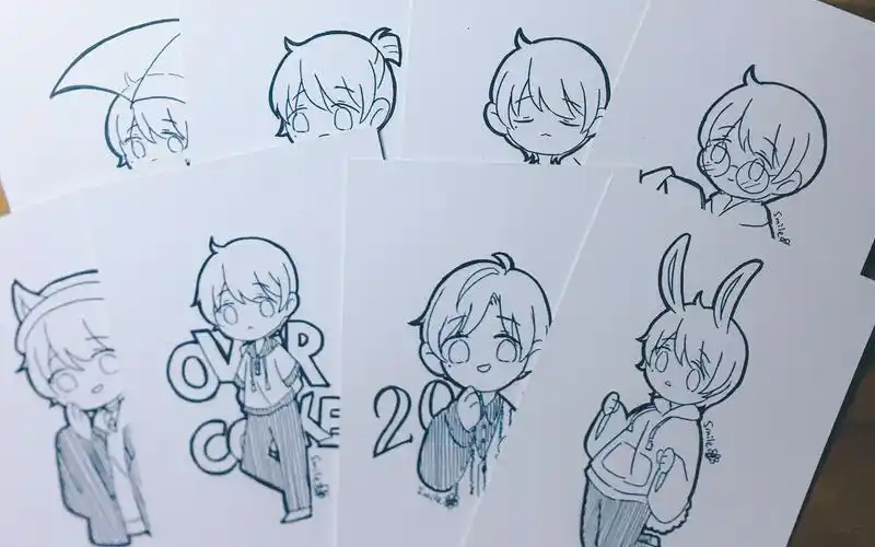 活动  【手绘】上海ce苏尚卿应援小卡手绘进行时otz