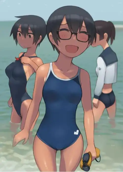 游泳池回来的海竞技泳装学校泳衣