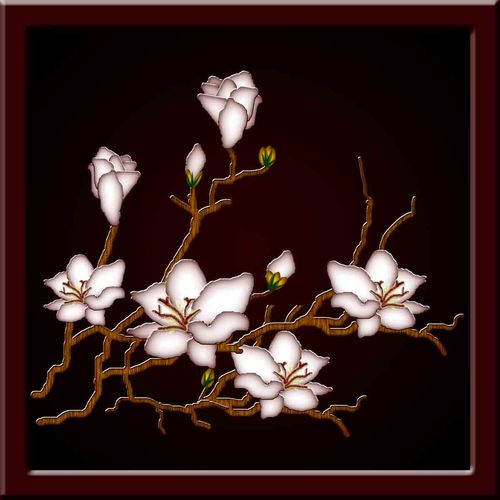 181素材鲜花卉海报展板装饰画墙画壁画挂画86红梅傲雪 ps海报印制