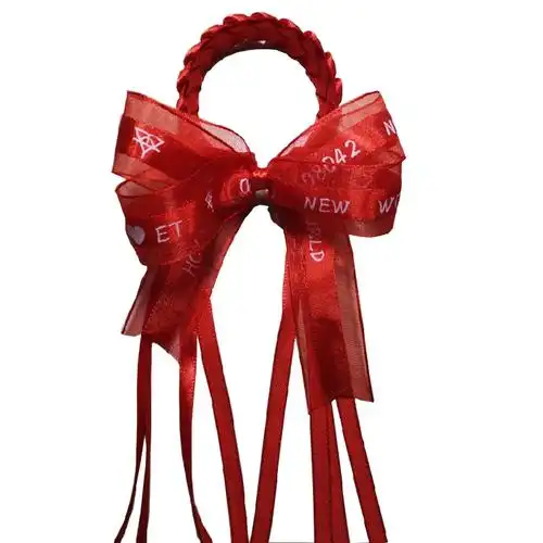 明星演唱会红丝带华晨宇丝带粉丝应援张杰定制款彩带手腕带薛之谦