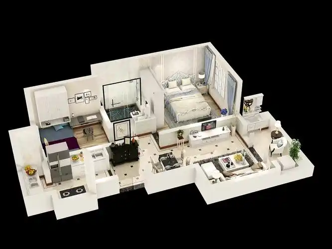 超美超酷的立体效果图来一波, 更细致容易做参考