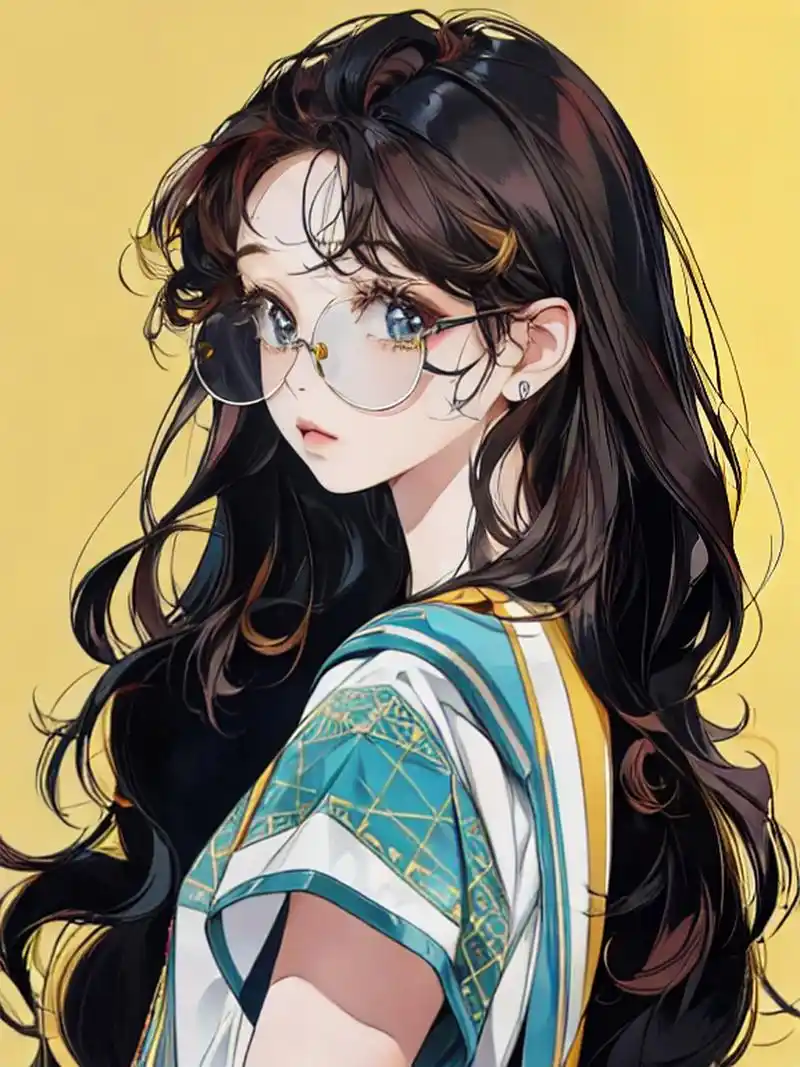 戴眼镜的长发女孩#老司机挑战极限操作# #长发# #眼镜