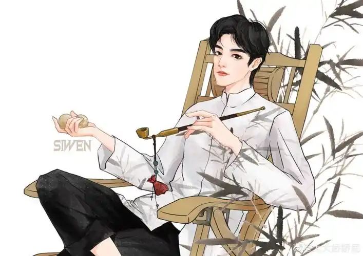 肖战动漫绘画图