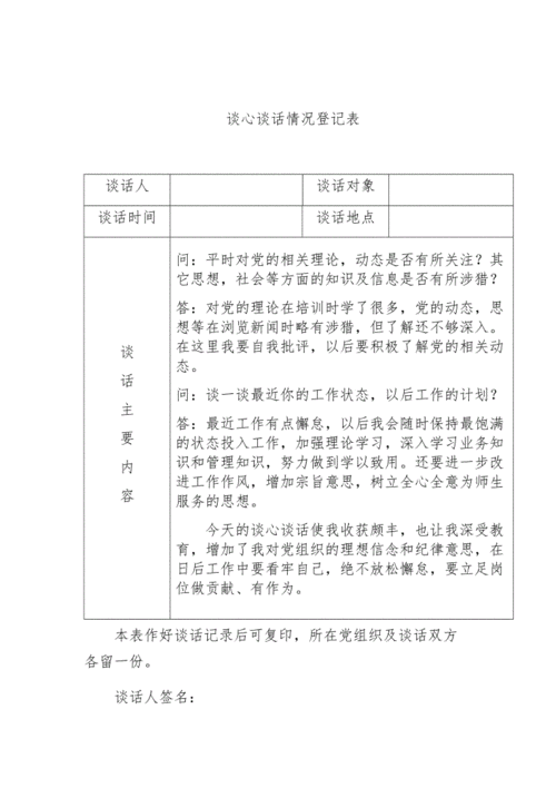 谈心谈话情况登记表.doc