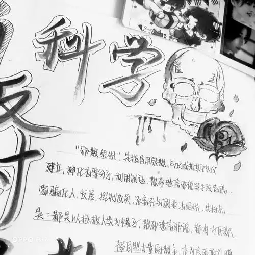 "反邪教"手抄报