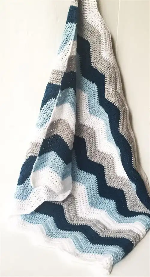 手工编织毛线毯