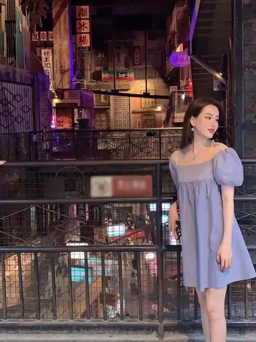 今日份小清新78甜而不腻的babyblue连衣裙