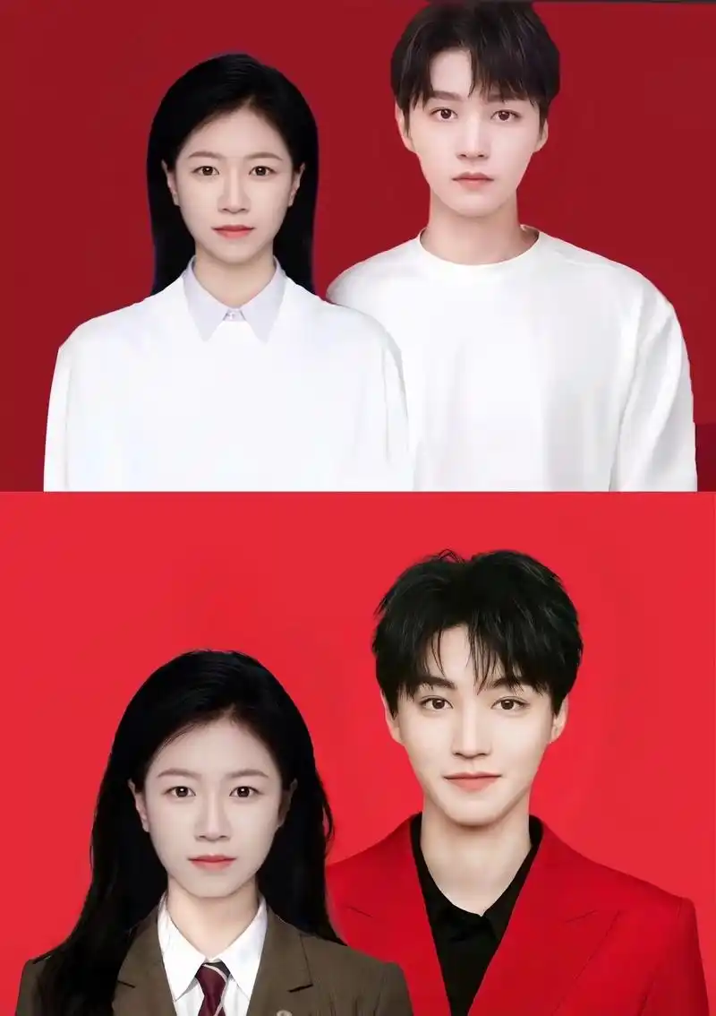 我的大明星永远所向披靡#王俊凯 #红底合照 #我们俩 - 抖音