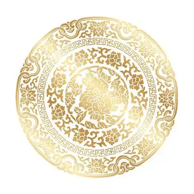 金色中式花纹素材
