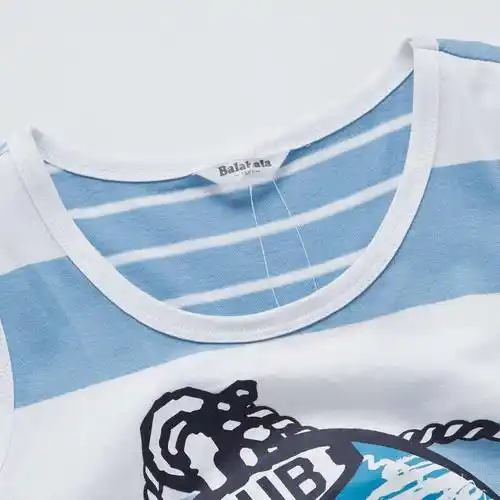 巴拉巴拉(balabala)童装夏季新款男童中童背心22012121117 白蓝色调