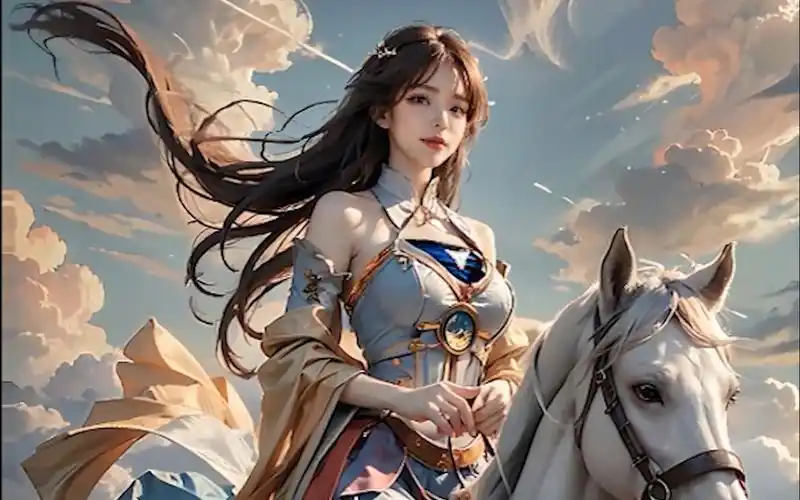 冲上天际的女神动图 02 4k壁纸 99星月落