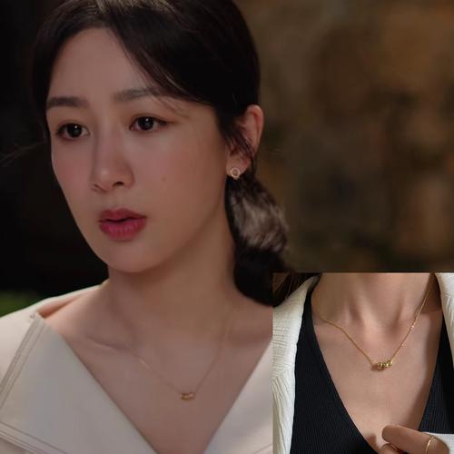 承欢记许龄月麦承欢杨紫同款三环项链简约百搭女生项饰锁骨链女