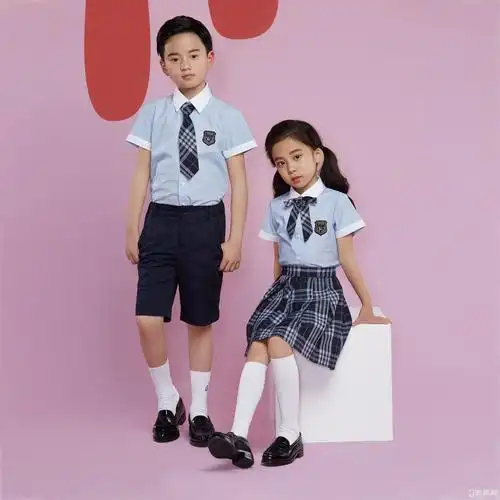 小学生夏季日韩风校服