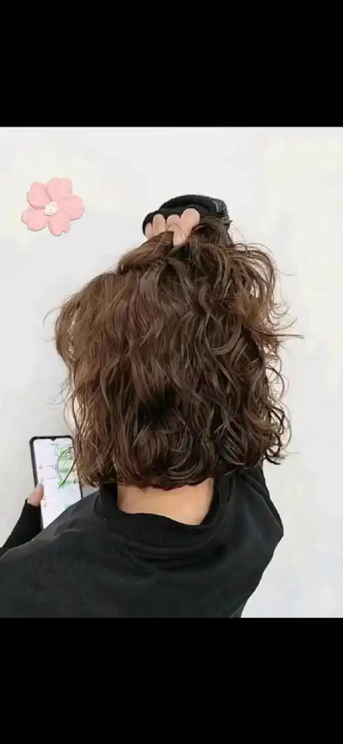 短发蛋卷木马卷半扎丸子头一定要尝试一次的