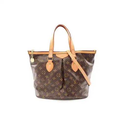 日本直邮中古lv路易威登palermopm老花手提包pvc通用款女包