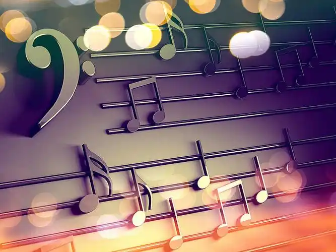 音乐符号3d高清摄影图片下载-音乐符号3d正版摄影图-千图网高清图库