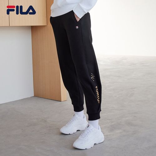fila斐乐女士纸质长裤2021春季新款束脚裤休闲裤简约运动裤