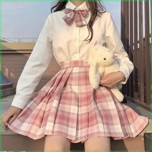 14岁大童长袖连衣裙15初中学生16女生13女孩春夏装jk制服短裙套装